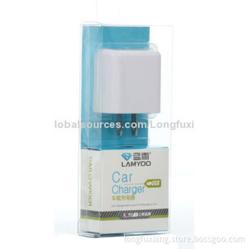 Dual-USB Power Adapter with 110-240V AC, 50/60Hz Input